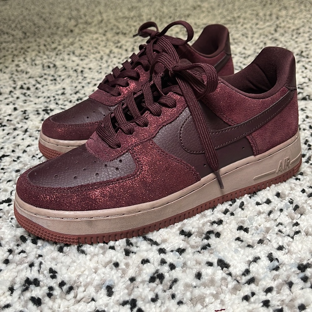 Nike Air Force 1s Maroon Size 8.5 Womens